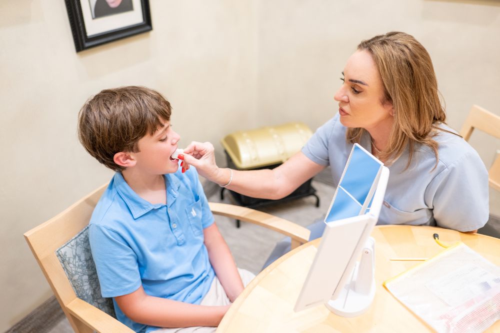 Our Naples, FL dental team evaluates a child’s oral development and airway health