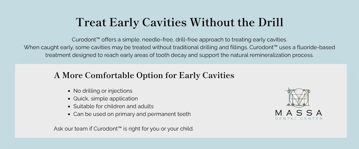 Curodont for Painless Fillings Curodont treatment for early cavities